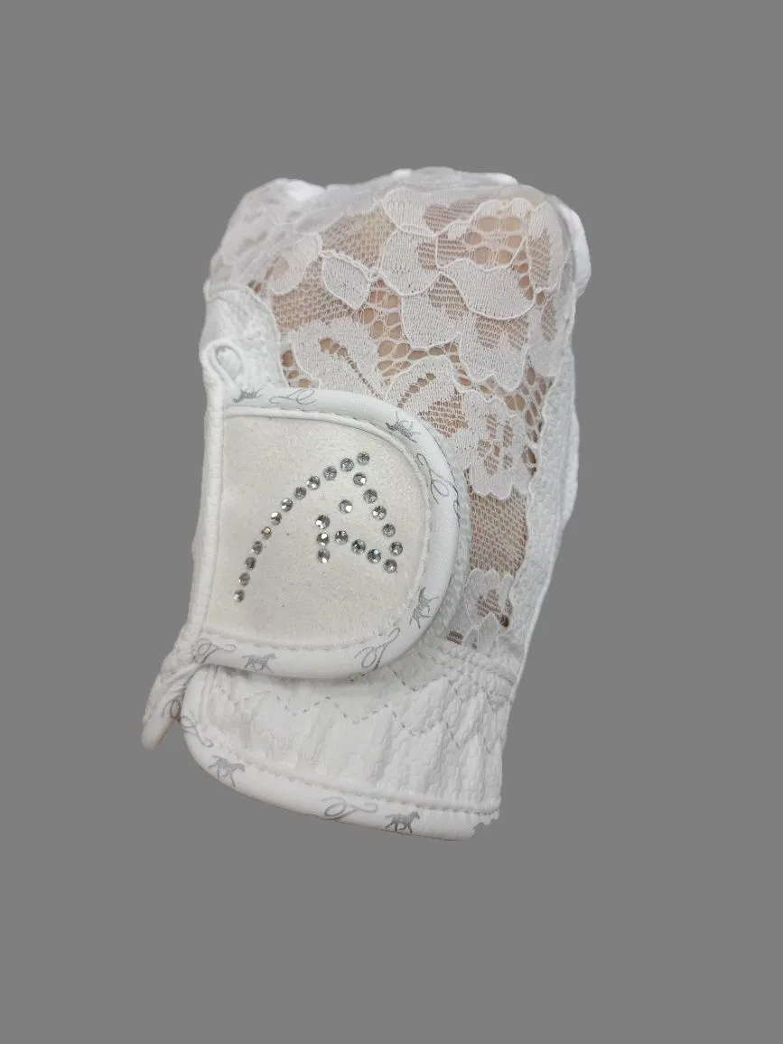 Перчатки для верховой езды Tasmanya летние, с кружевной вставкой XS