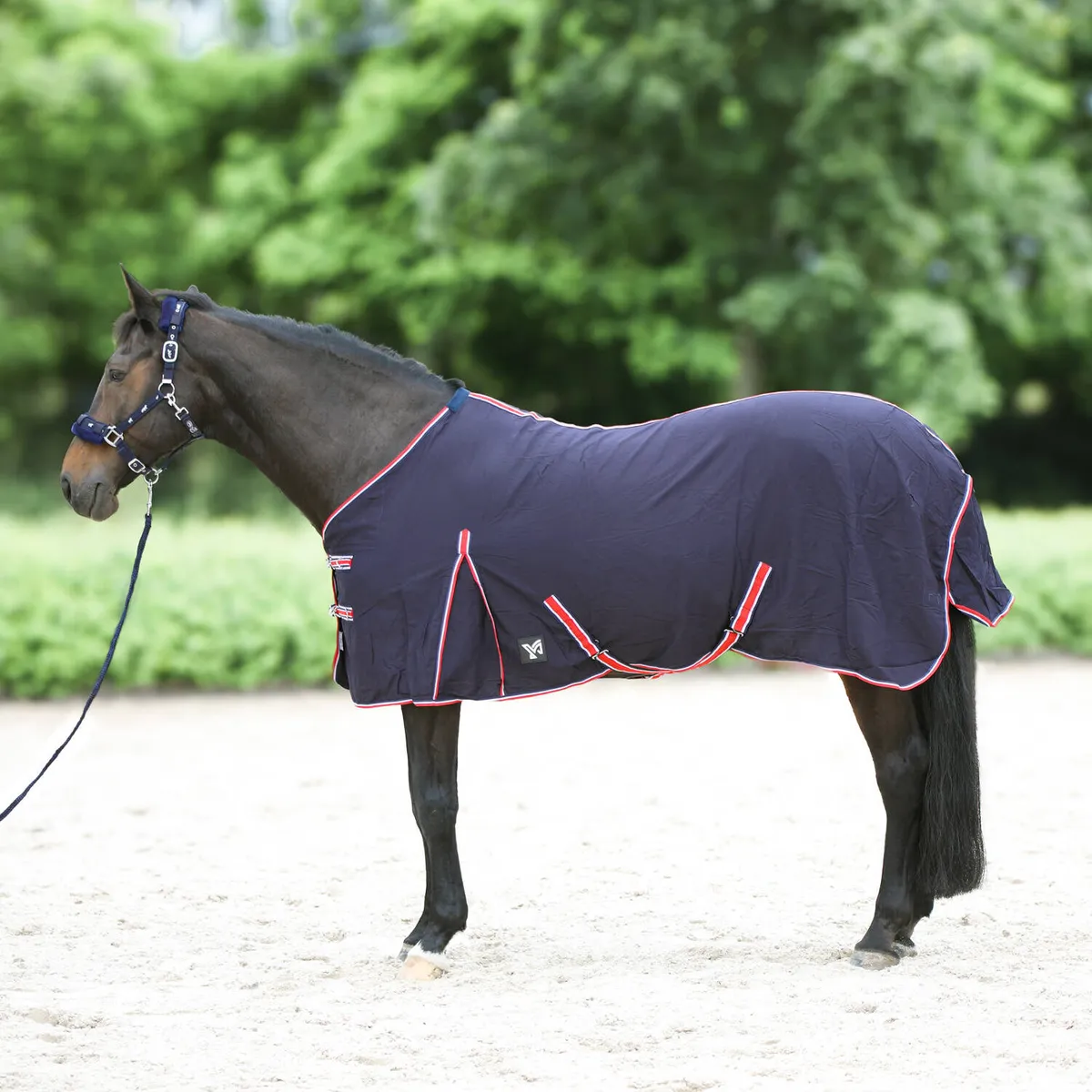 Попона York Riva денниковая/хлопковая темно-синяя 125 см