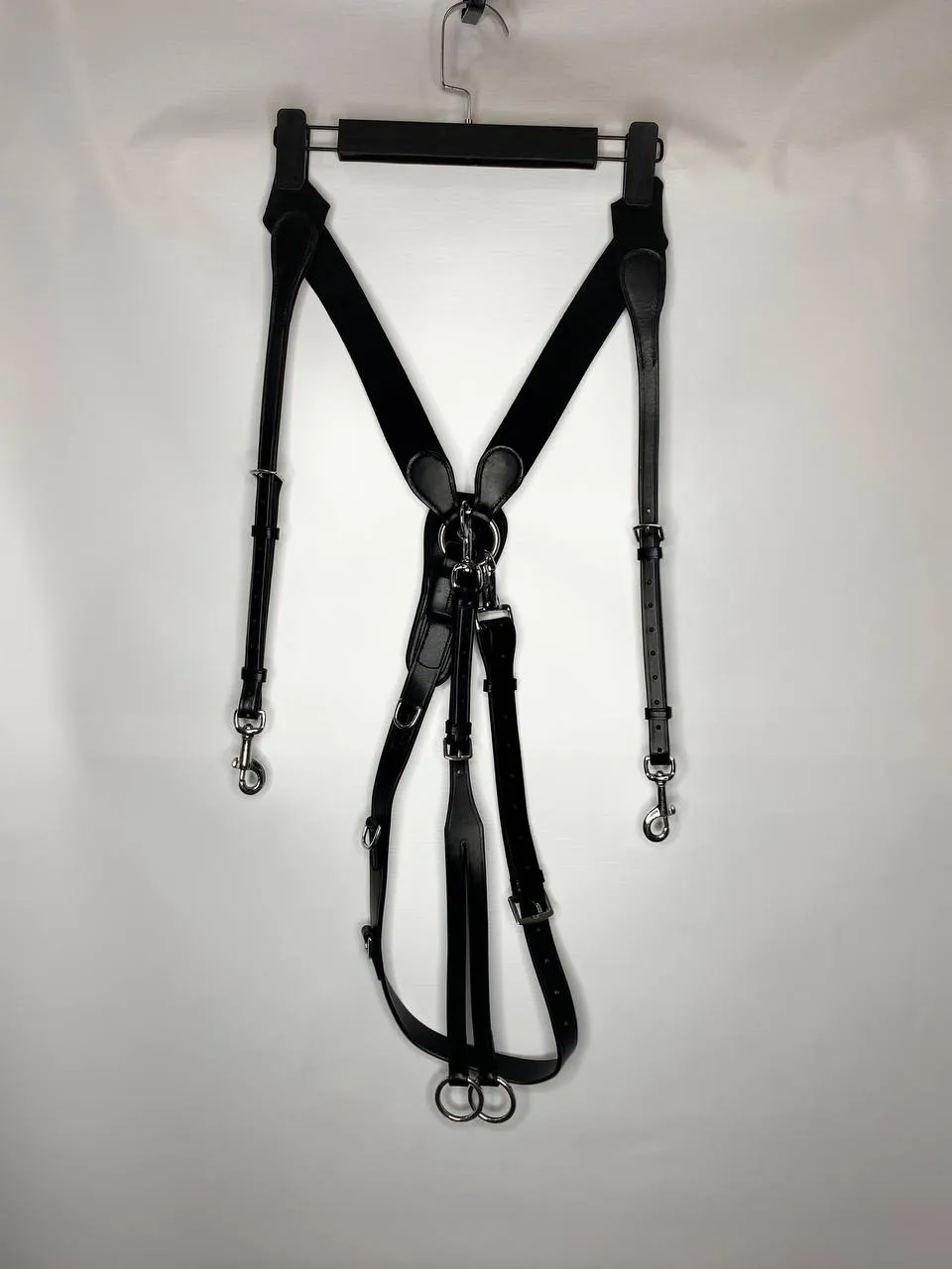 Подперсье классическое кожаное с резинками LeatherArt