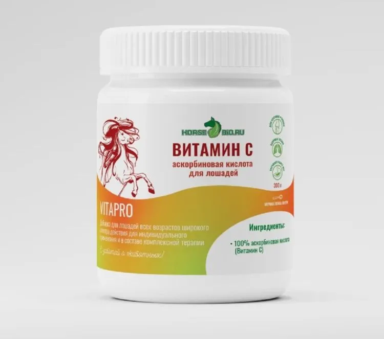 Horse-bio: Витамин С VitaPro для лошадей, 300 гр.