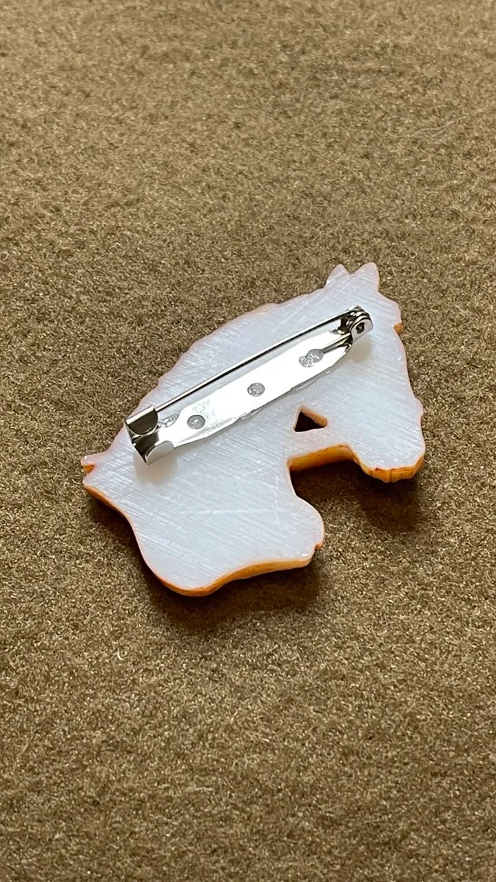 Брошь Игреневая лошадь