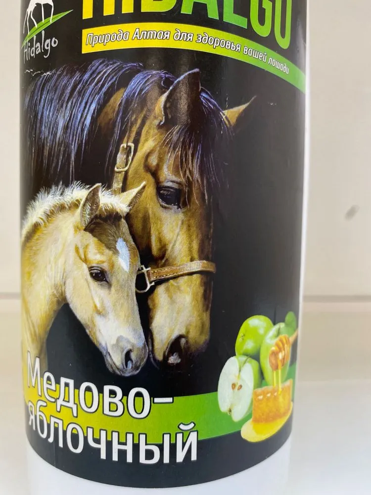 Идальго: Сироп Медово-Яблочный для лошадей, 1 л