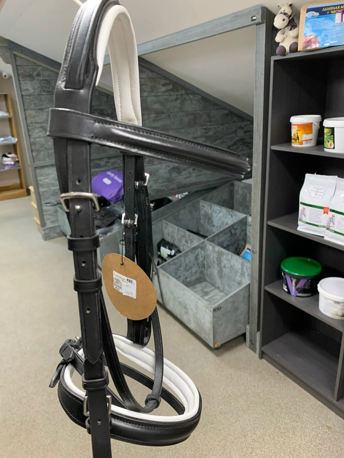 Оголовье трензельное c подложкой для пони