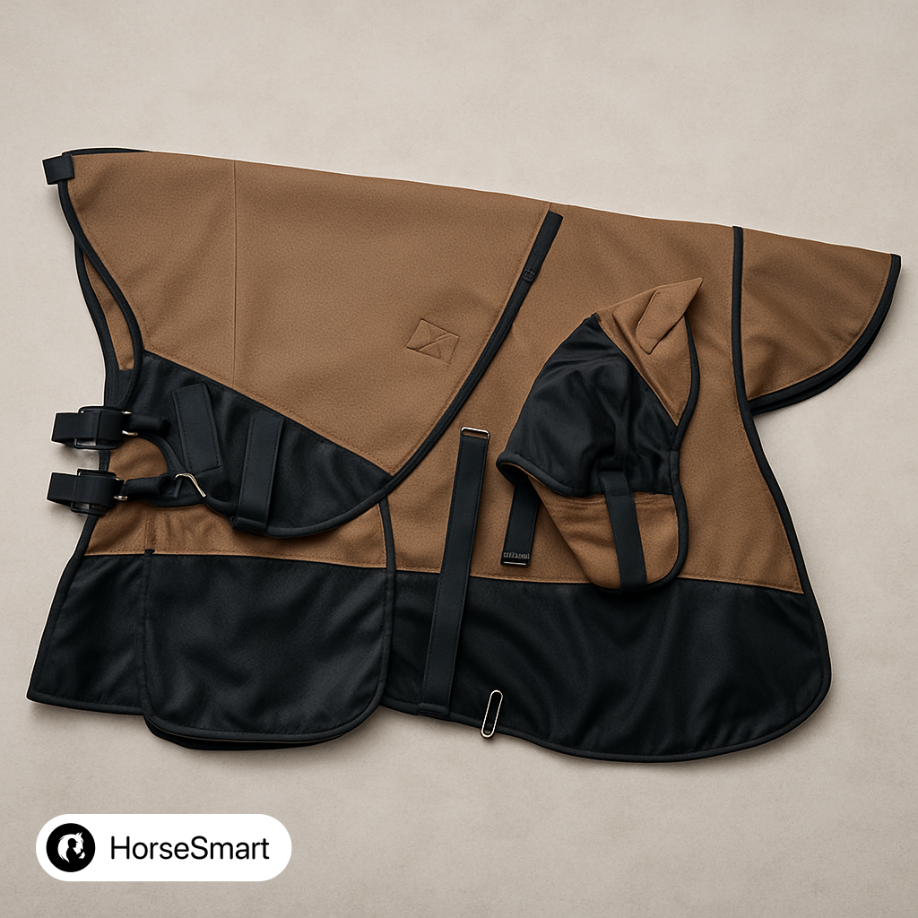 Москитная попона с капором и маской для лошади