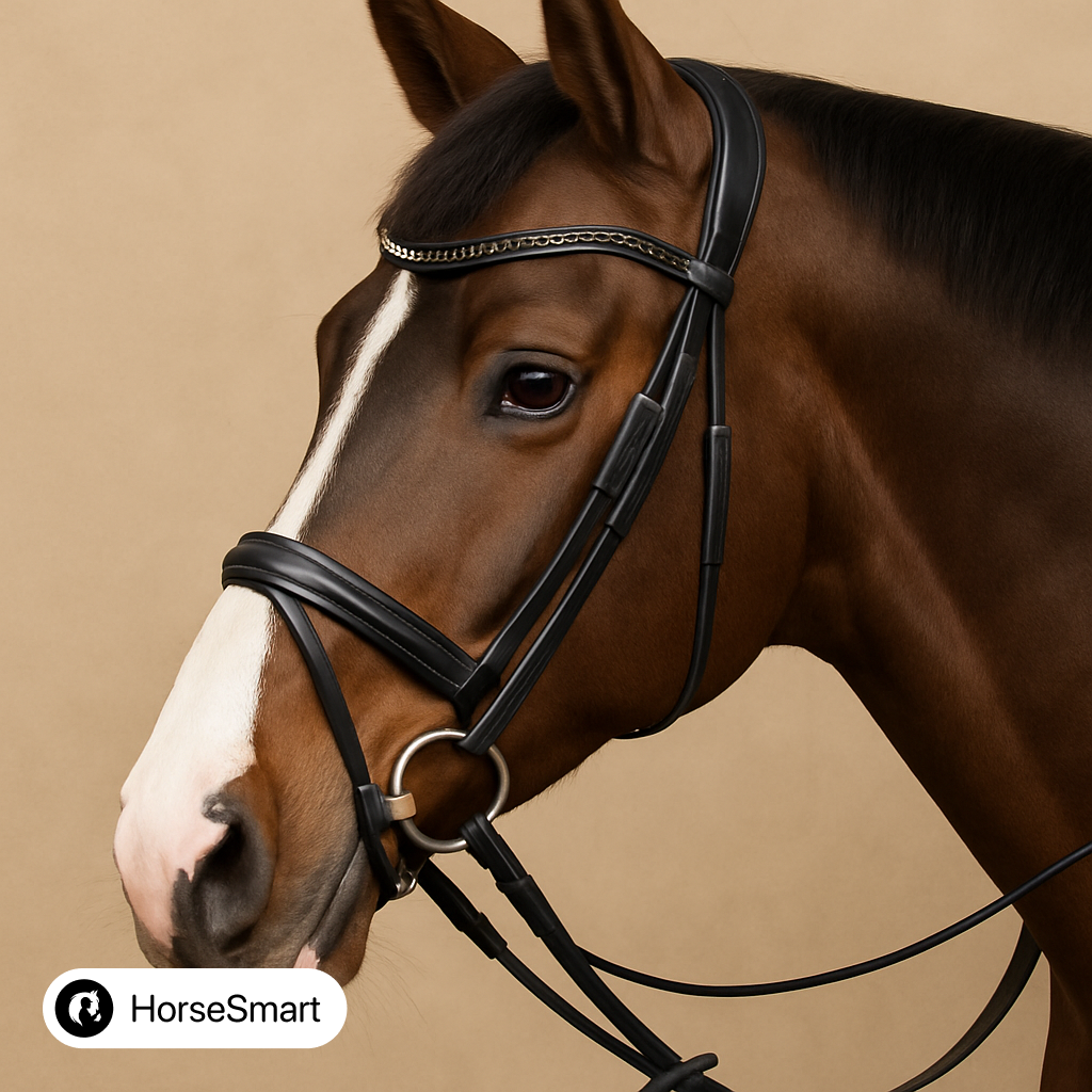 Уздечка для лошади кожаная Nero soft (Harry's Horse Голландия)