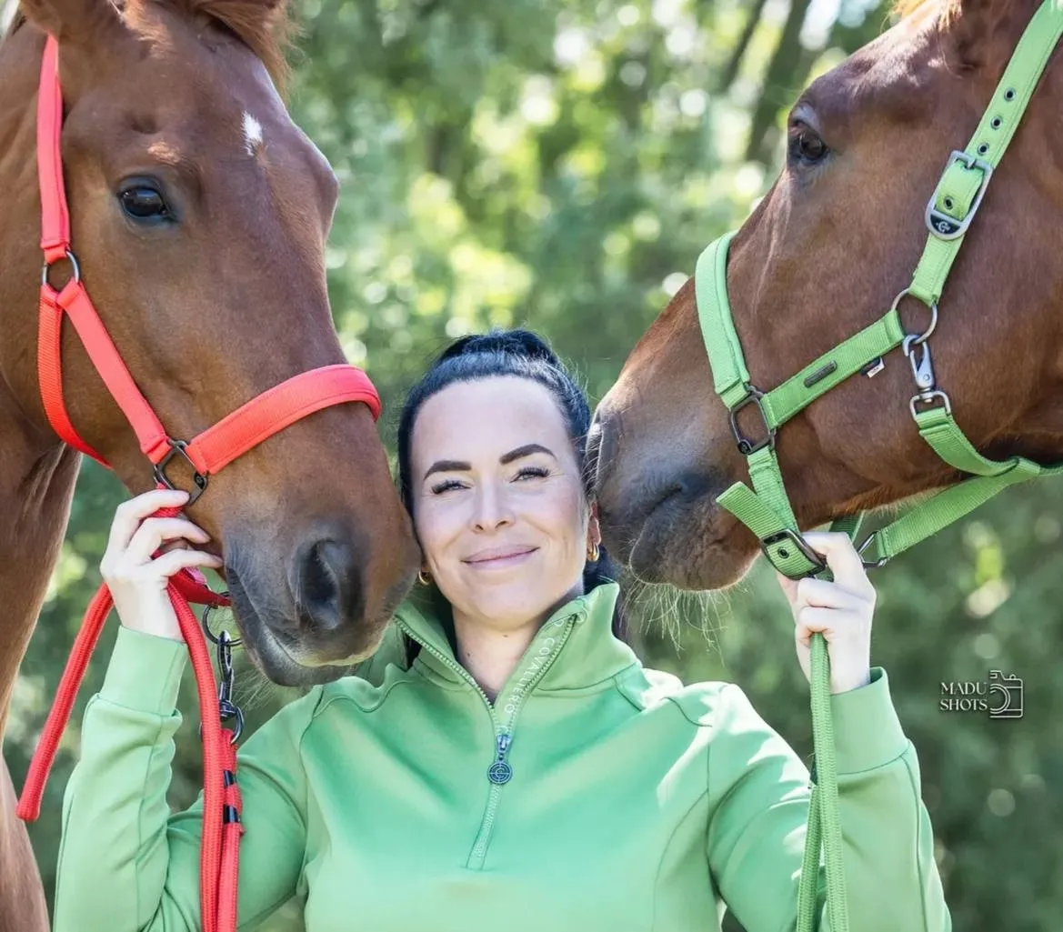 Недоуздок Covalliero c чумбуром S/S25 коралловый full