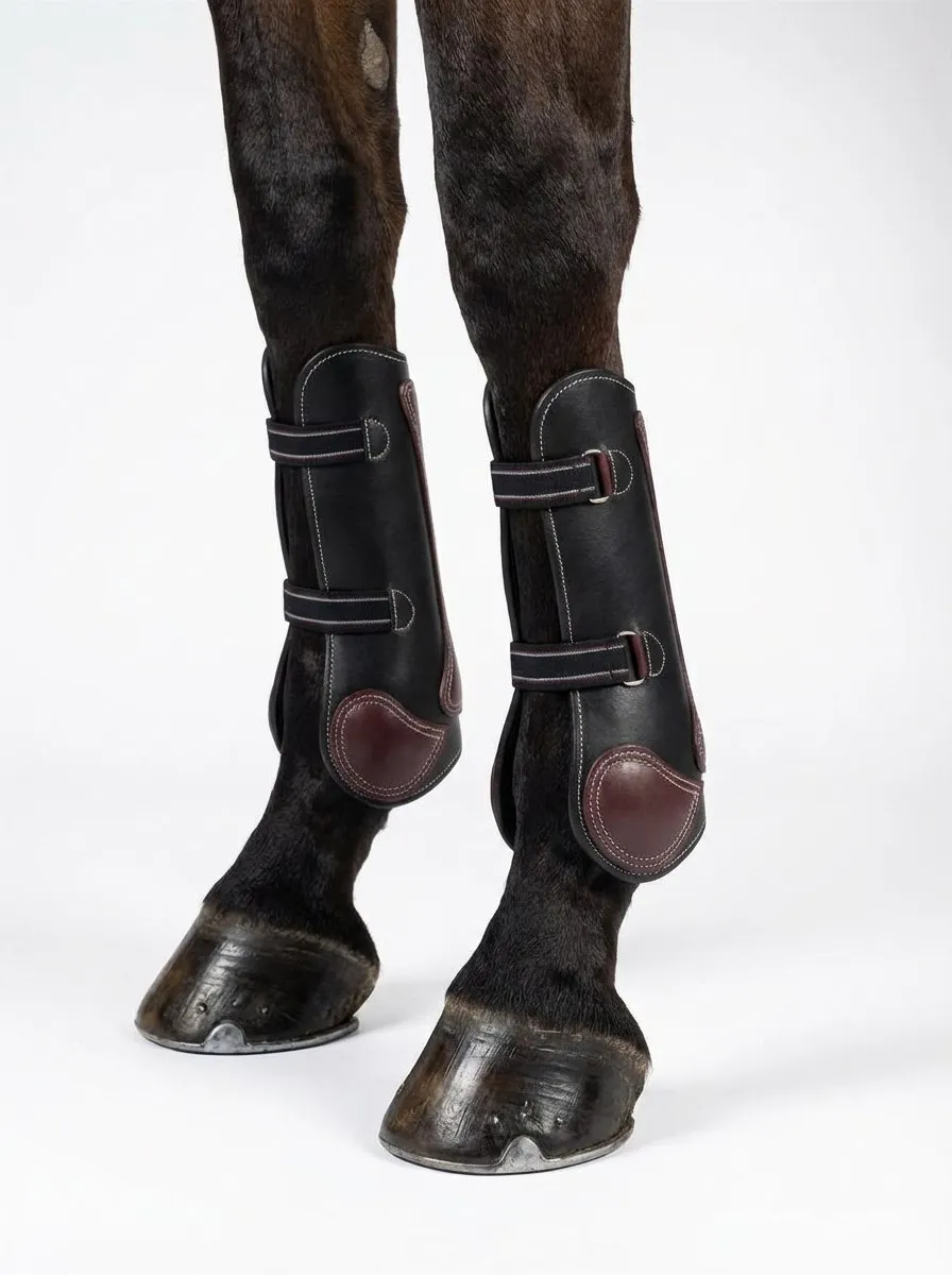 Кожаные ногавки на гвоздиках HorsePlanet