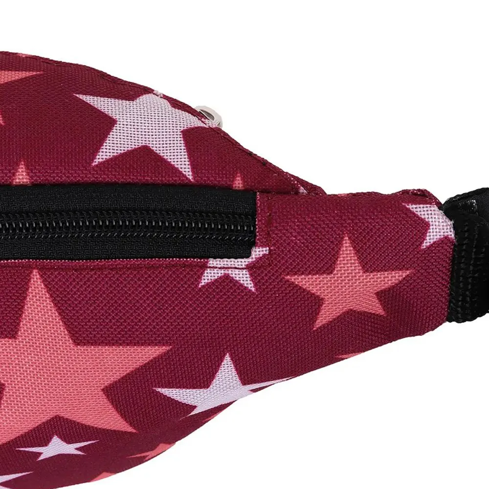 Сумка на пояс, длина 31 см (цвет бордовый со звёздами) (Good Bag)