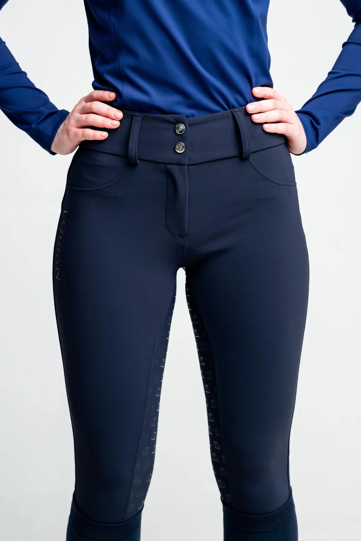 Бриджи для конного спорта EQUIAN с полной силиконовой леей