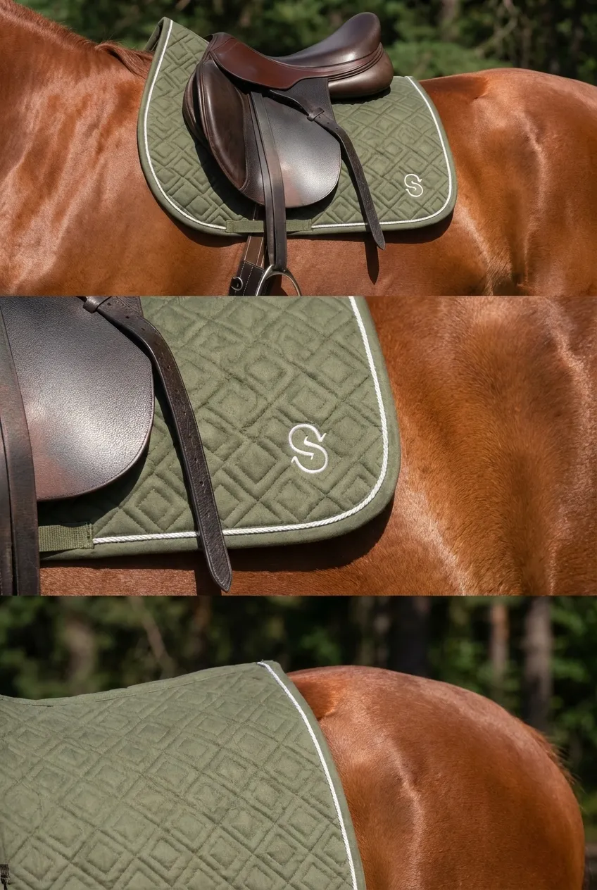 Вальтрап конкурный для конного спорта, ОколоКони, коллекция "Рабочий", цвет хаки