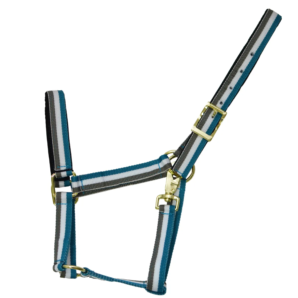 Недоуздок нейлоновый в полоску "EQUIMAN"