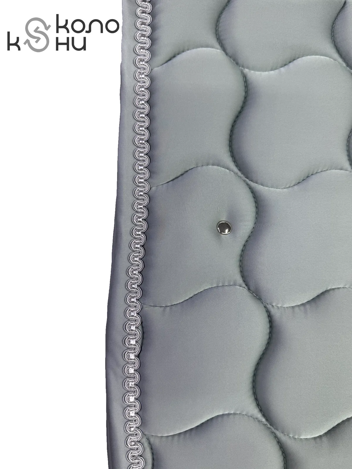 Вальтрап выездковый для лошади конный спорт, верховая езда ОколоКони, цвет серый, крупная стежка