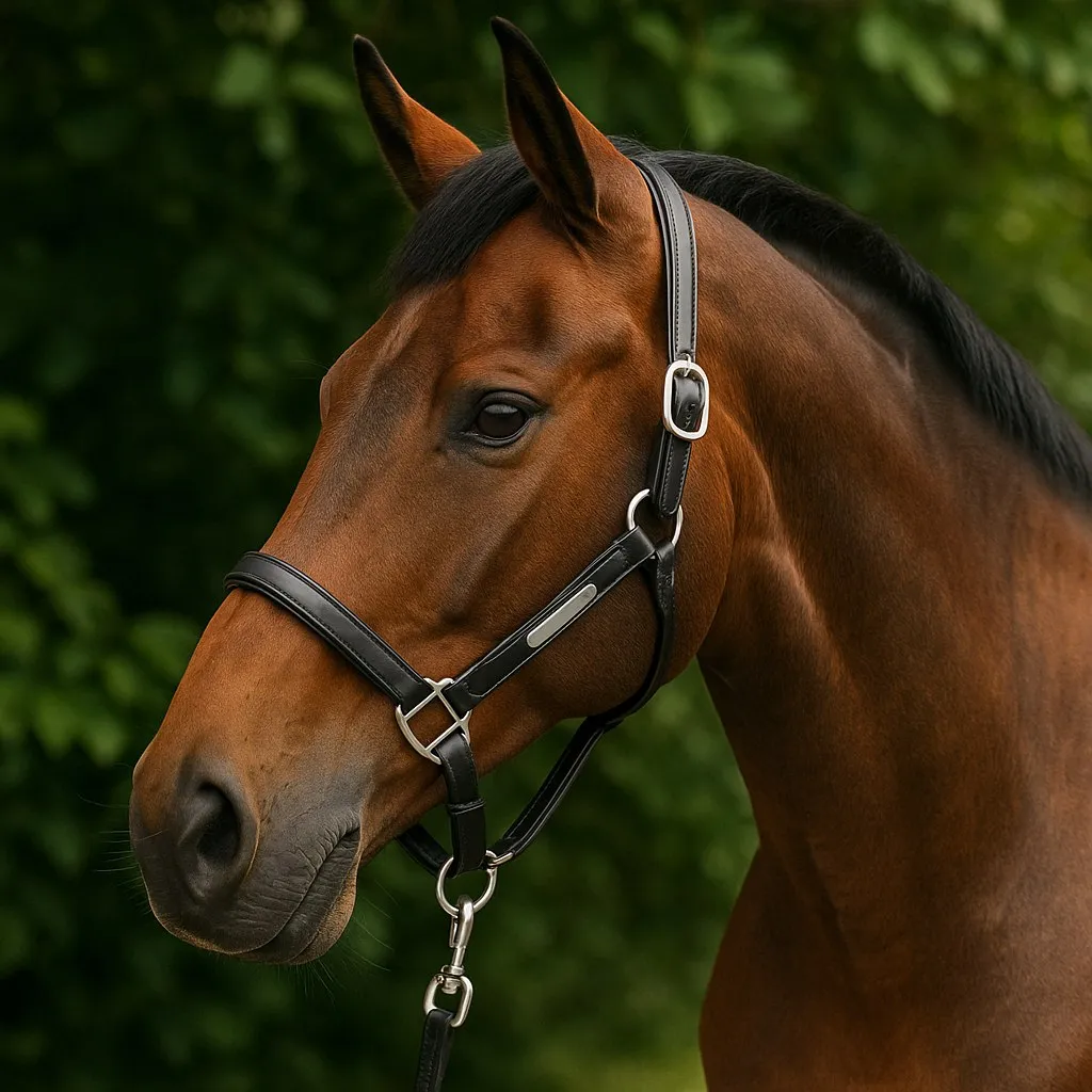 Кожаный недоуздок Galant PREMIUM