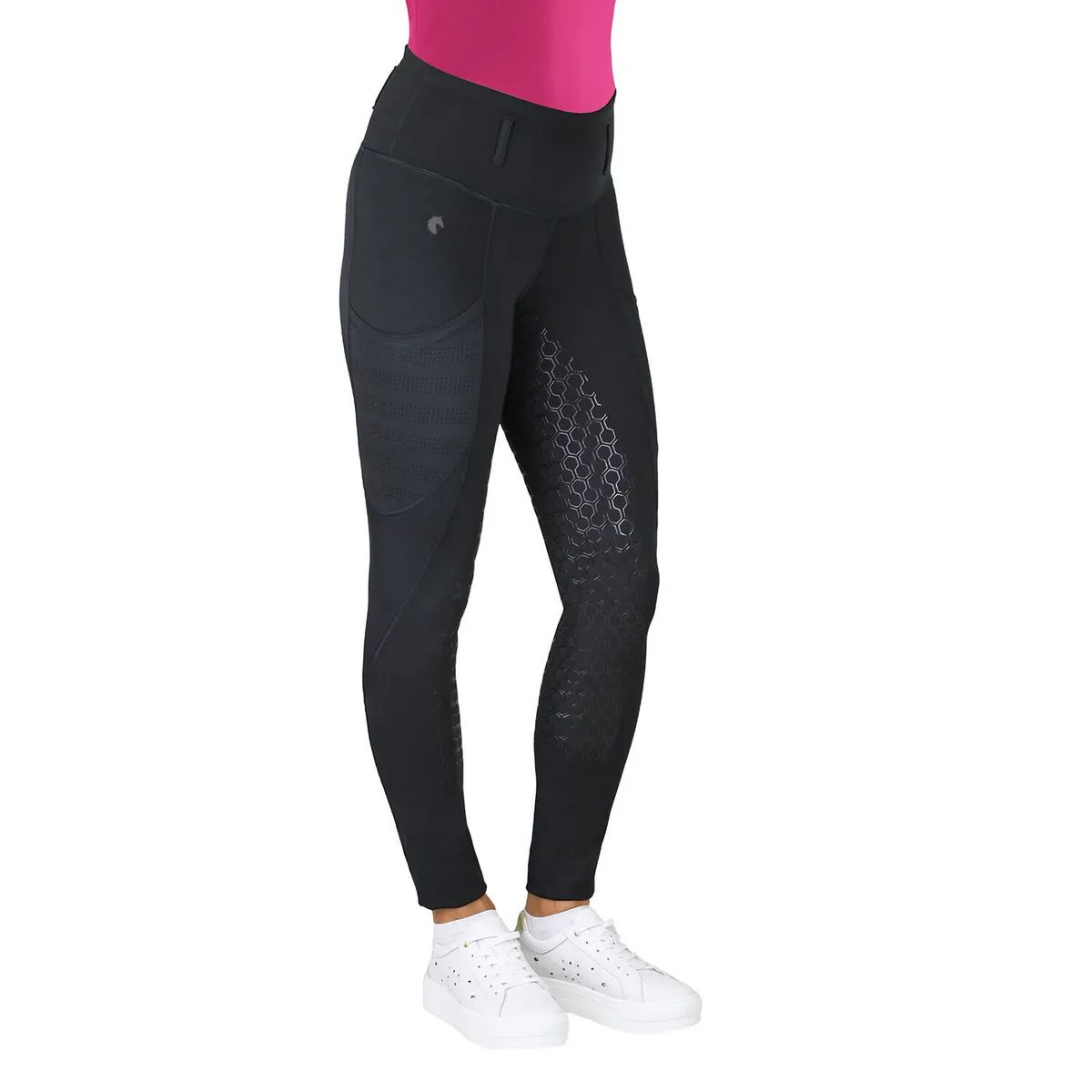 Бриджи HE Vivian с полной силиконовой леей черные 40