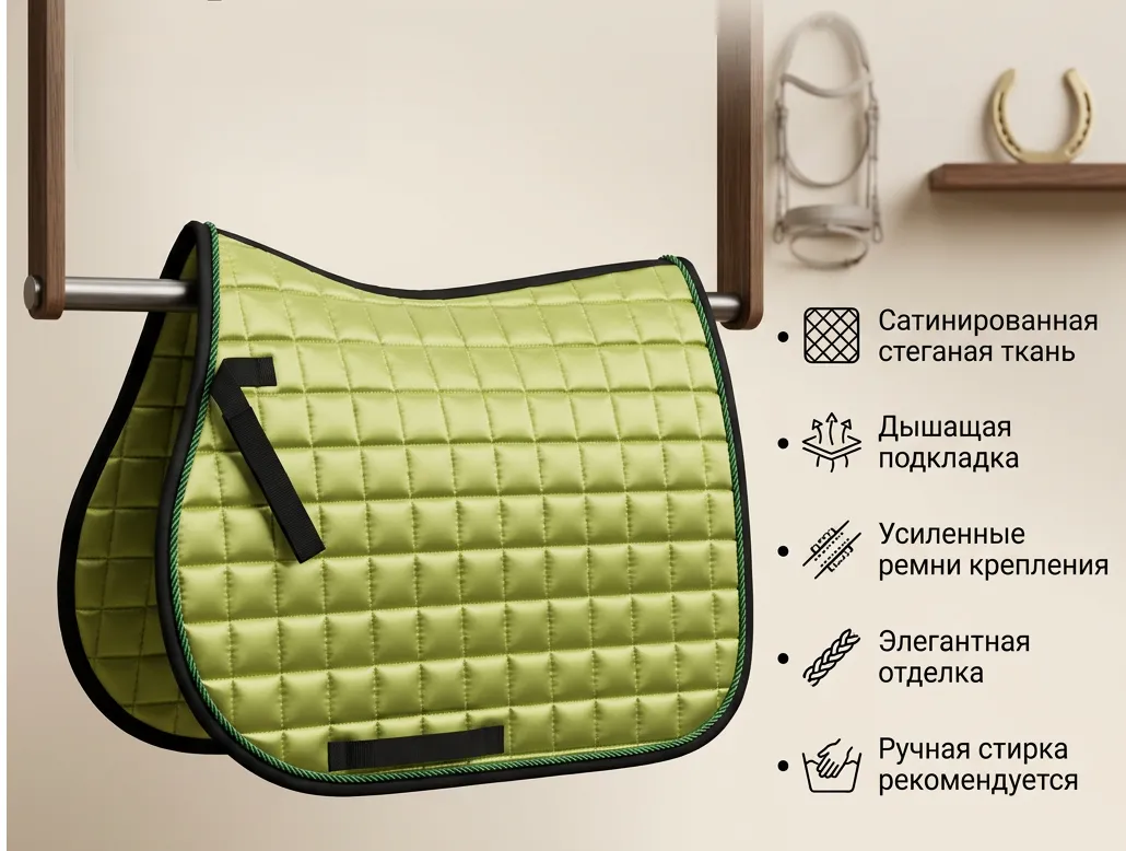 Вальтрап конкурный GHN атласный, зелёный