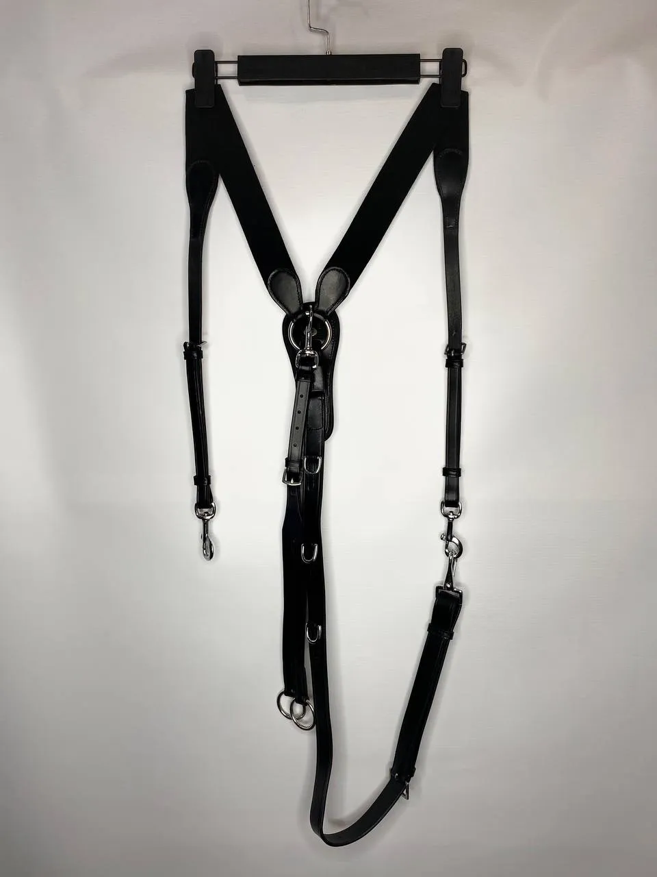 Подперсье классическое кожаное с резинками LeatherArt