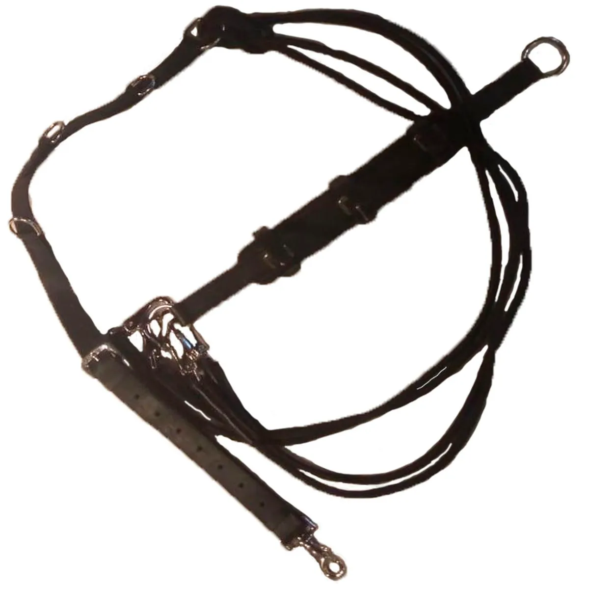 Гог кожаный с четырьмя карабинами / шпрунт / шамбон