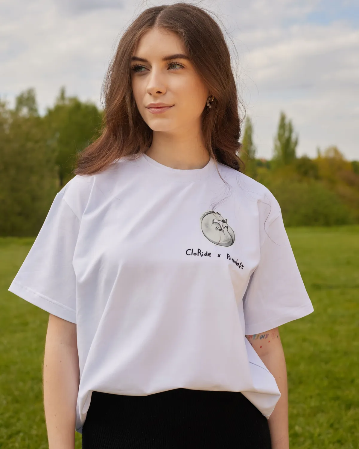 Футболка белая Gray Horse (XS)