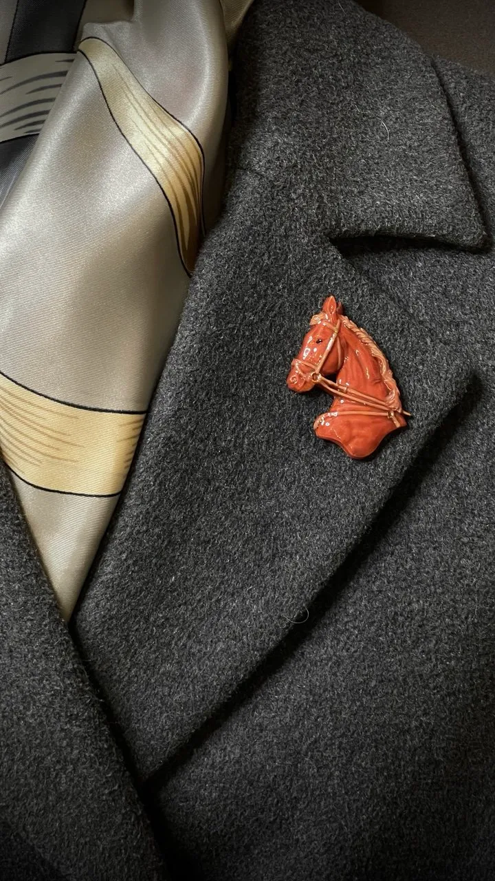 Брошь Игреневая лошадь