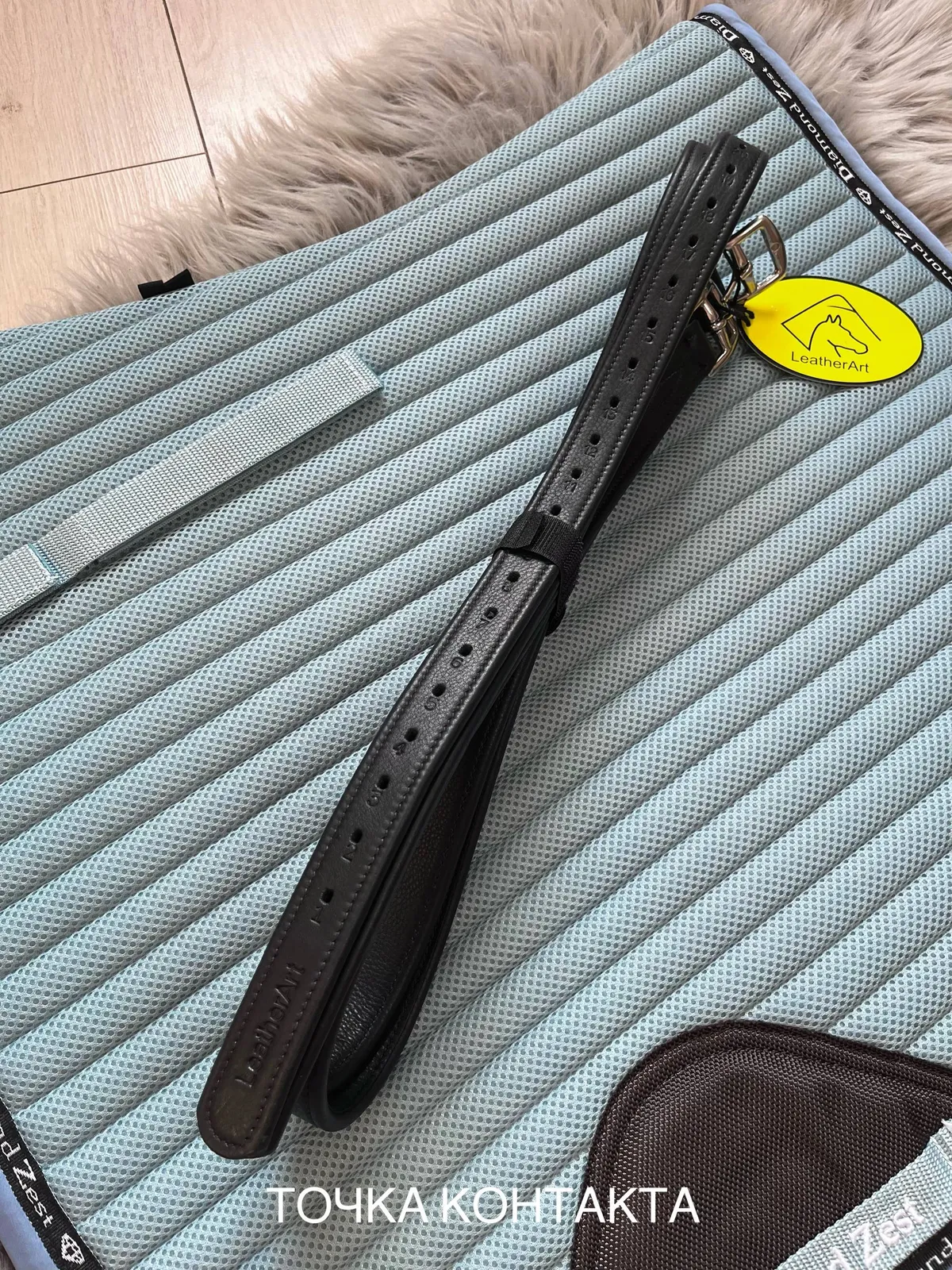 Путлища двойные с нейлоном внутри 145 см Leather Art