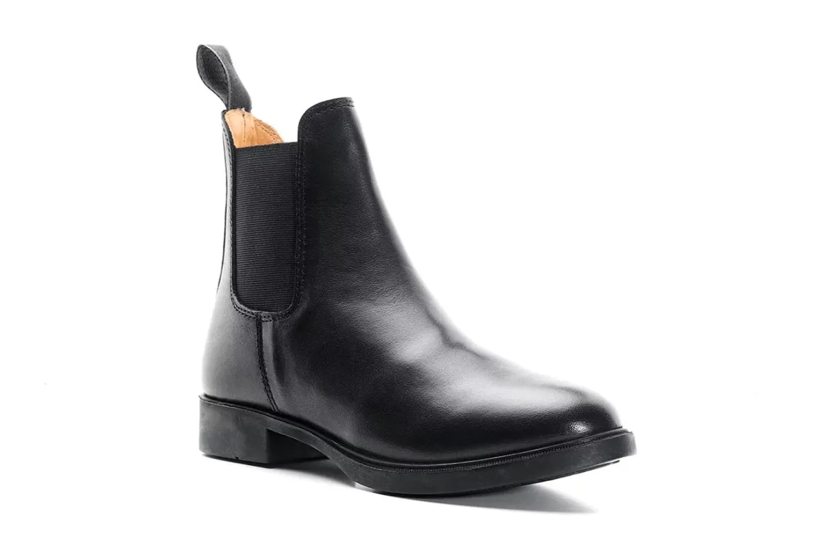 Ботинки York Negro Chelsea, кожаные черные,  34