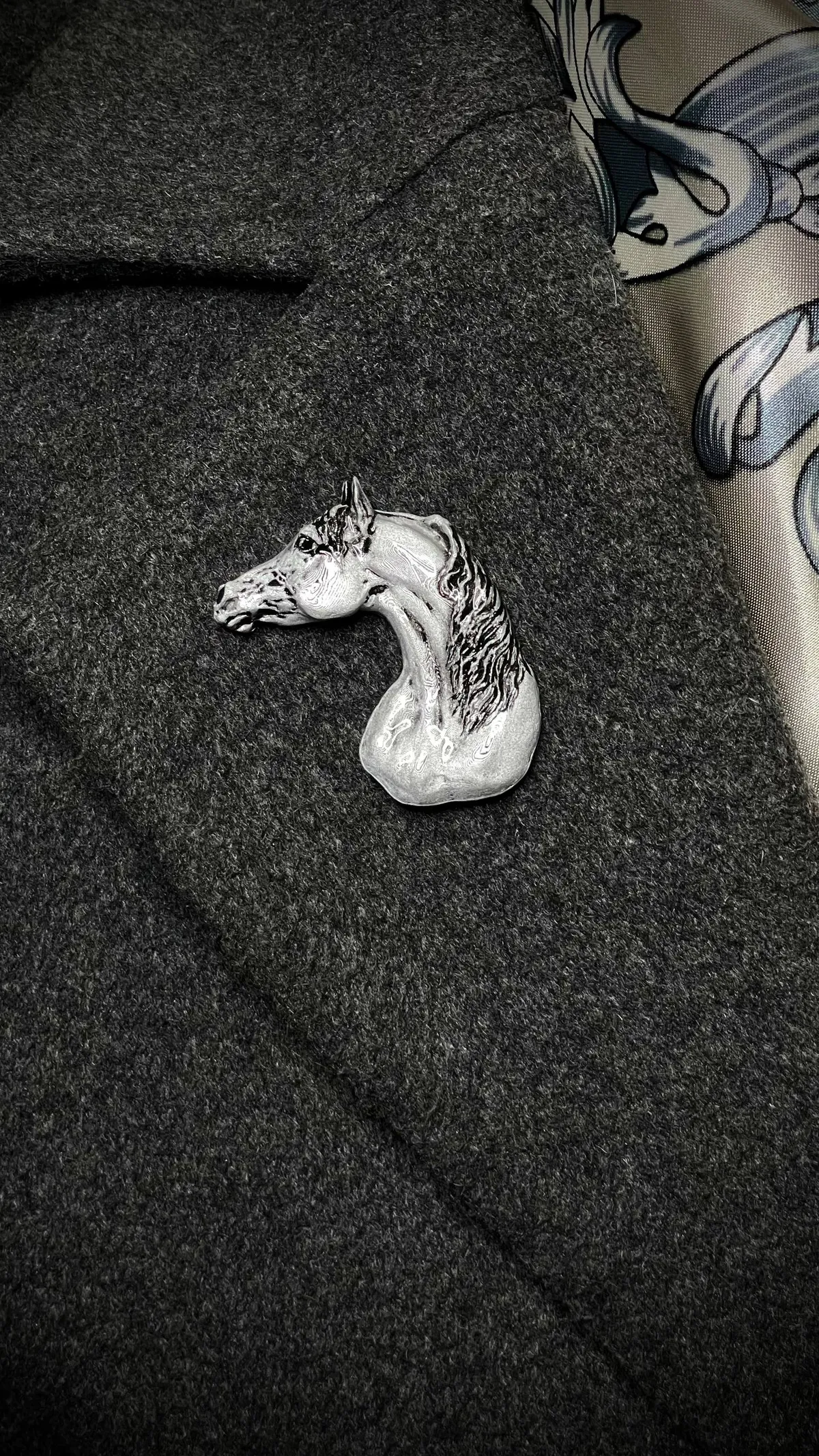 Брошь Араб серебро (имитация)