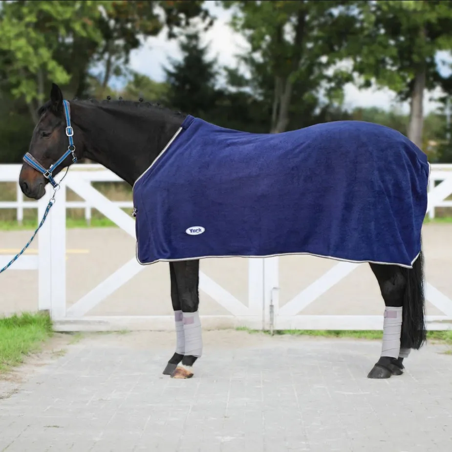 Попона York Britta флисовая без ремней темно-синяя 155 см