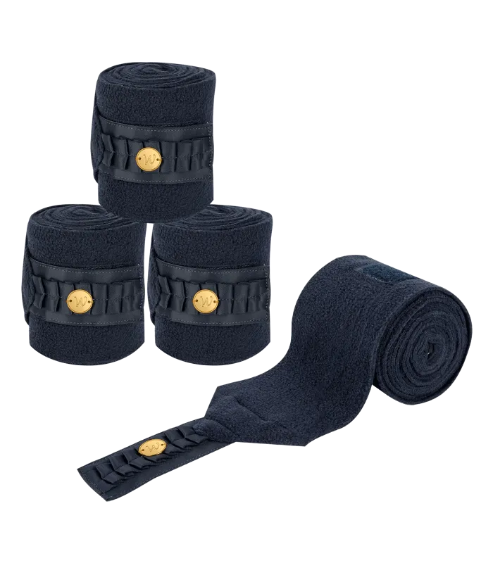 Вальтрап выездковый + ушки + бинты, темно-синий (Комплект)