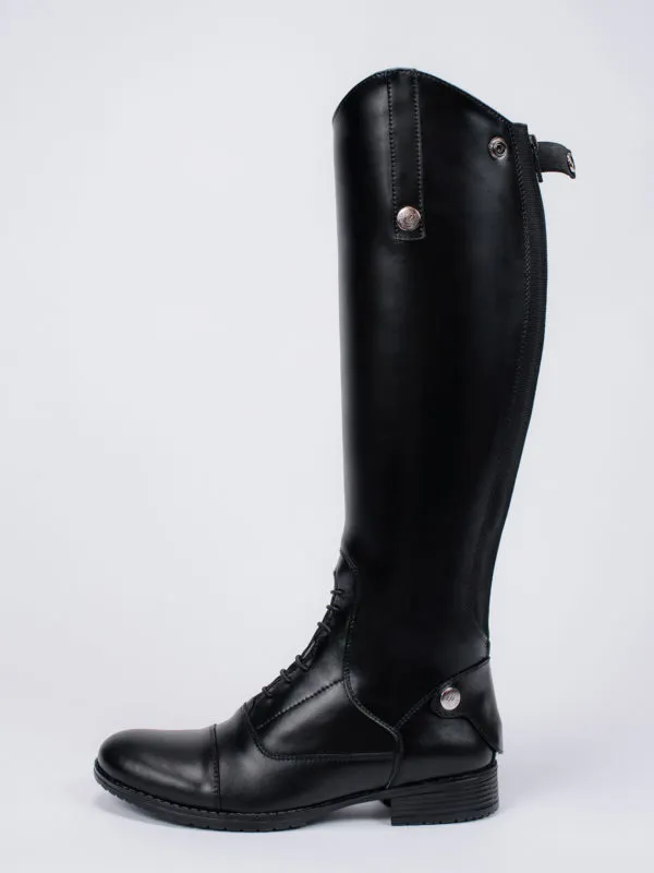 Сапоги кожаные для верховой езды со шнуровкой