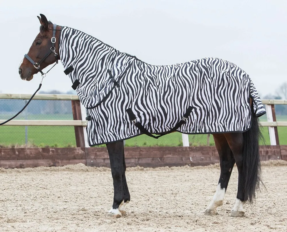 Попона сетка с капором Zebra