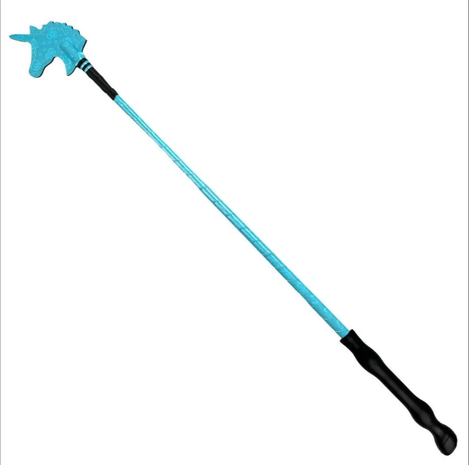 Хлыст York Heart Unicorn конкурный голубой 65 cm