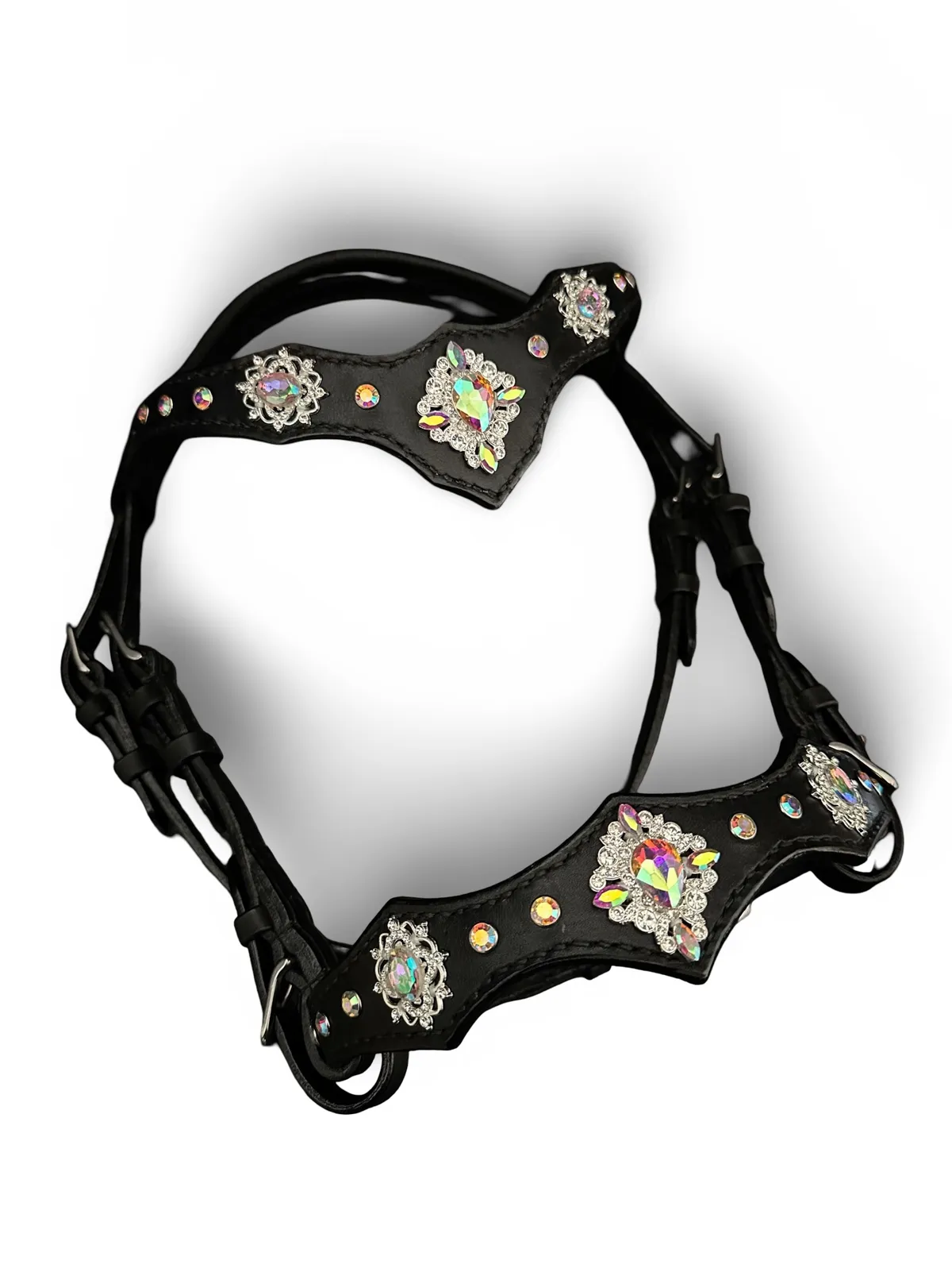 Уздечка для пони стразы хамелеон 