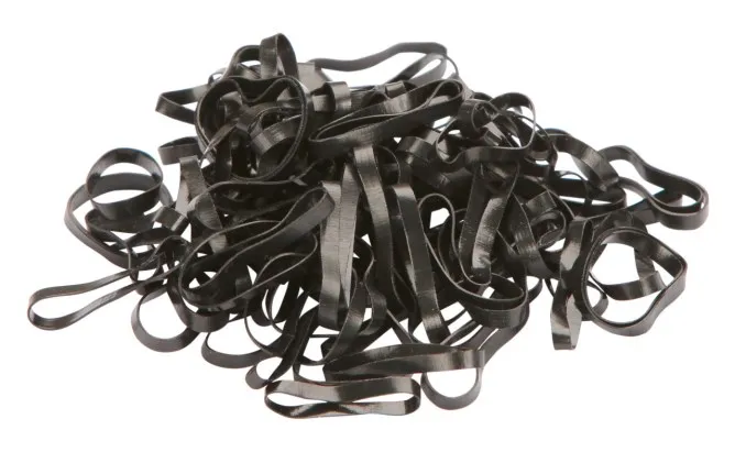 Резиночки для гривы силиконовые (Чёрный, 500 шт)