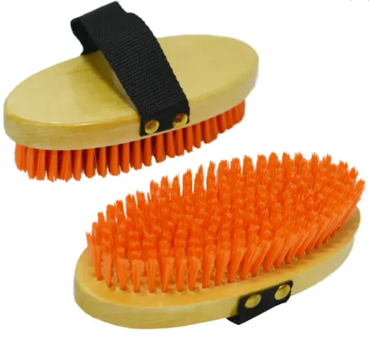 Щетка из искусственной щетины с ремешком, средняя