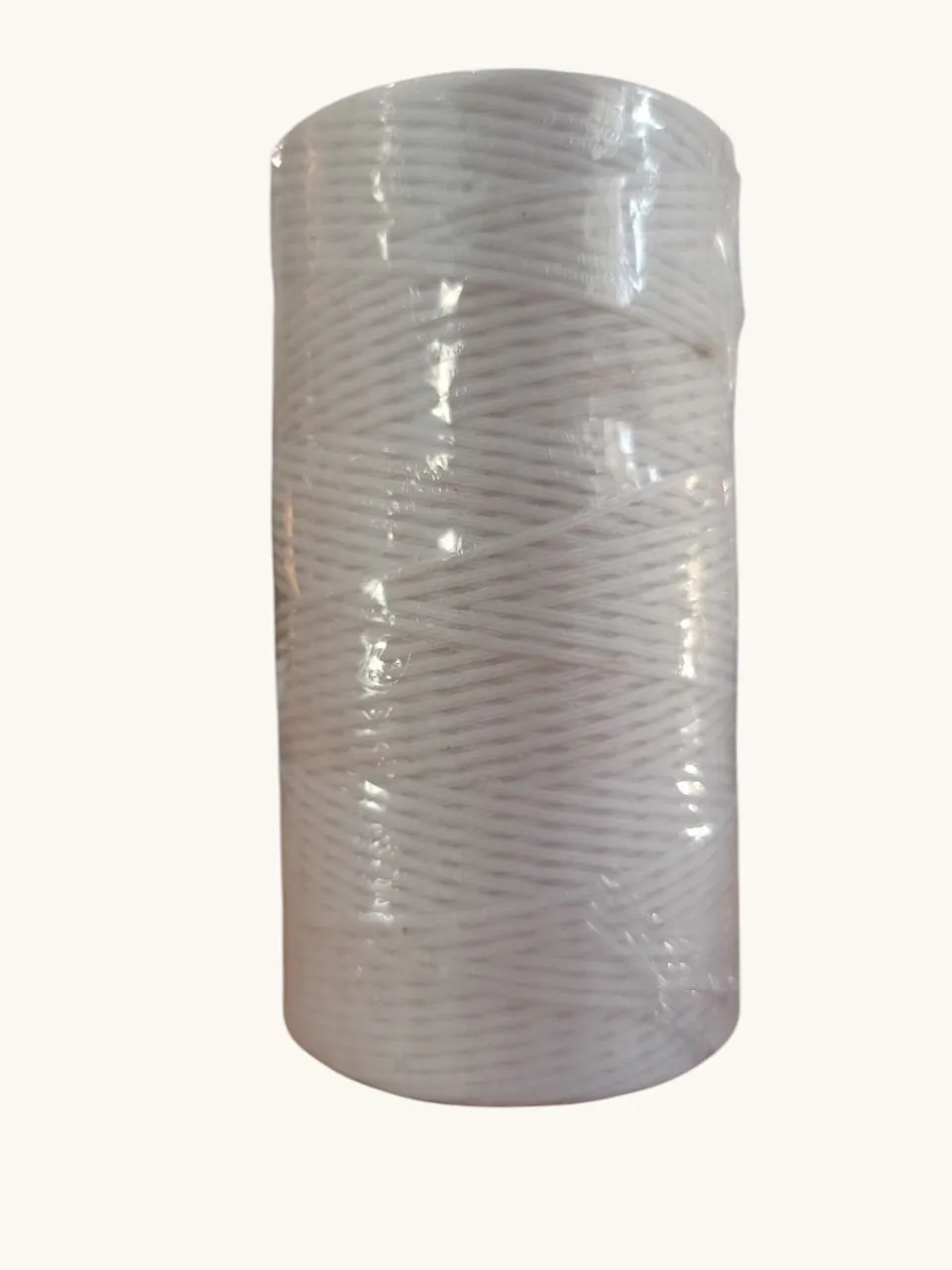 Вощеная хлопковая нить для плетения гривы, белая