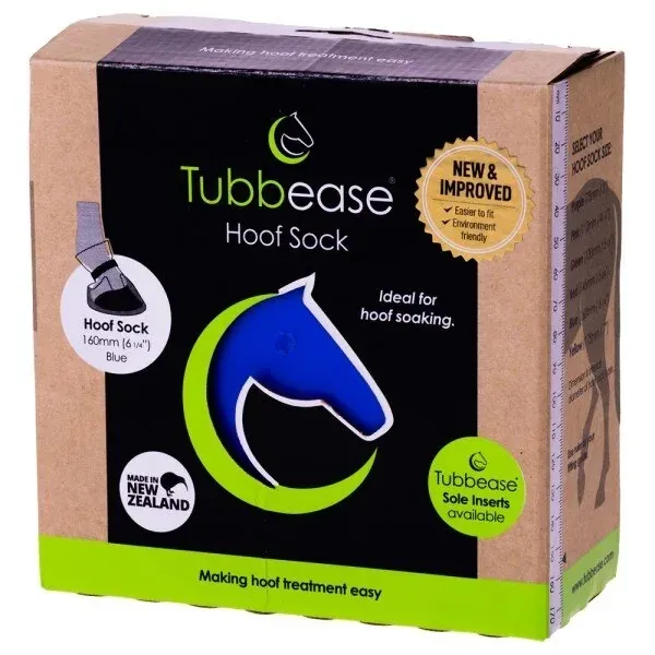 Ботинок процедурный для лошади Tubbease синий L (16 см)