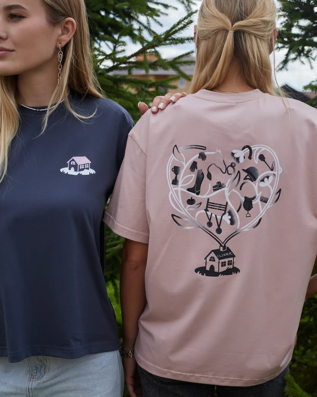 Футболка пудрово-розовая House