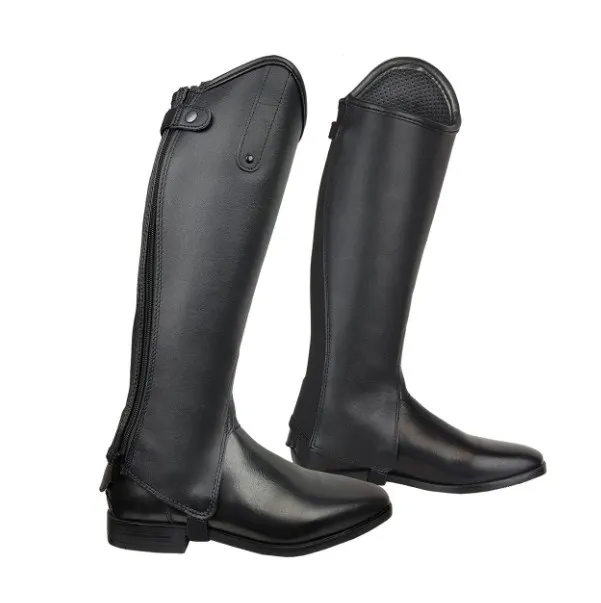 Краги York Notar кожаные черные 40/35