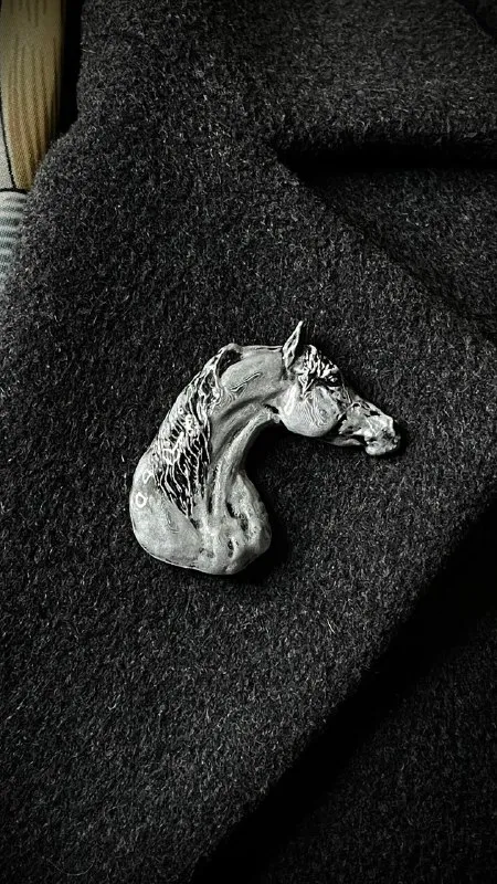 Брошь Араб серебро (имитация)