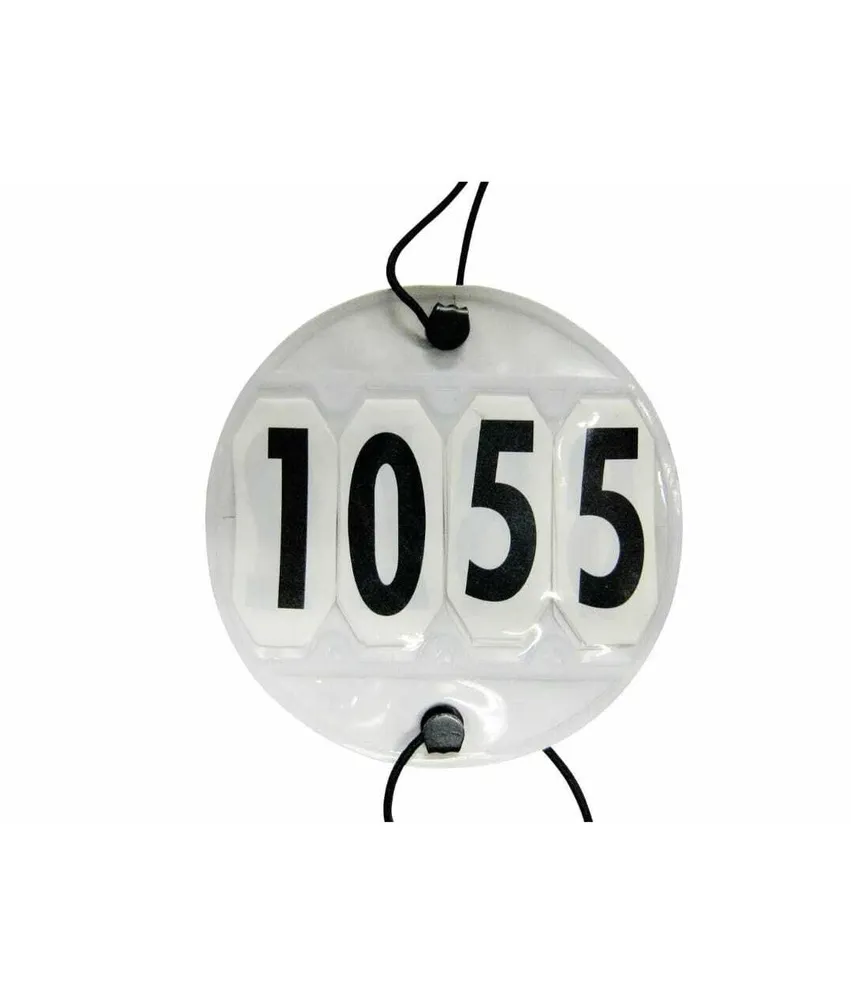 Номерок для соревнований  HKM, 4 секции