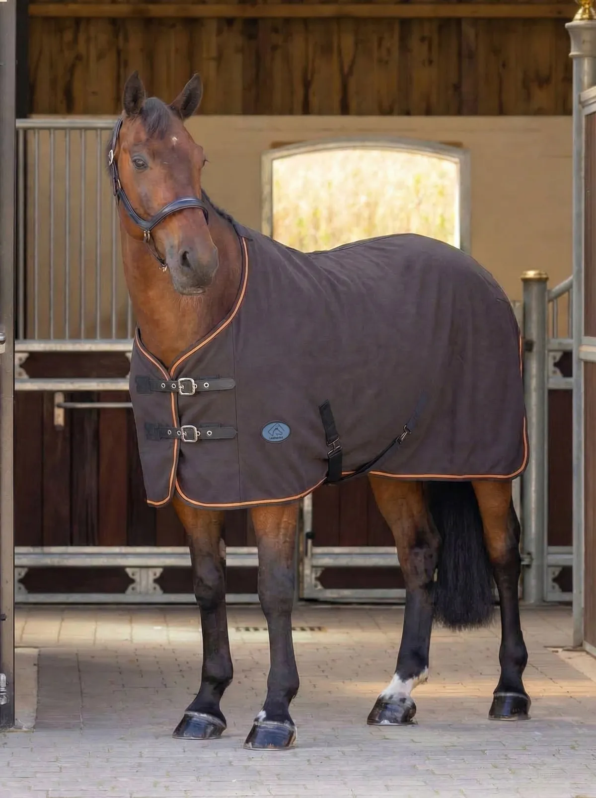 Попона флисовая с подбрюш. ремнями, LeatherArt, 250 гр.