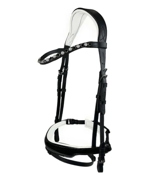 Уздечка York Alesja черно-белая Cob