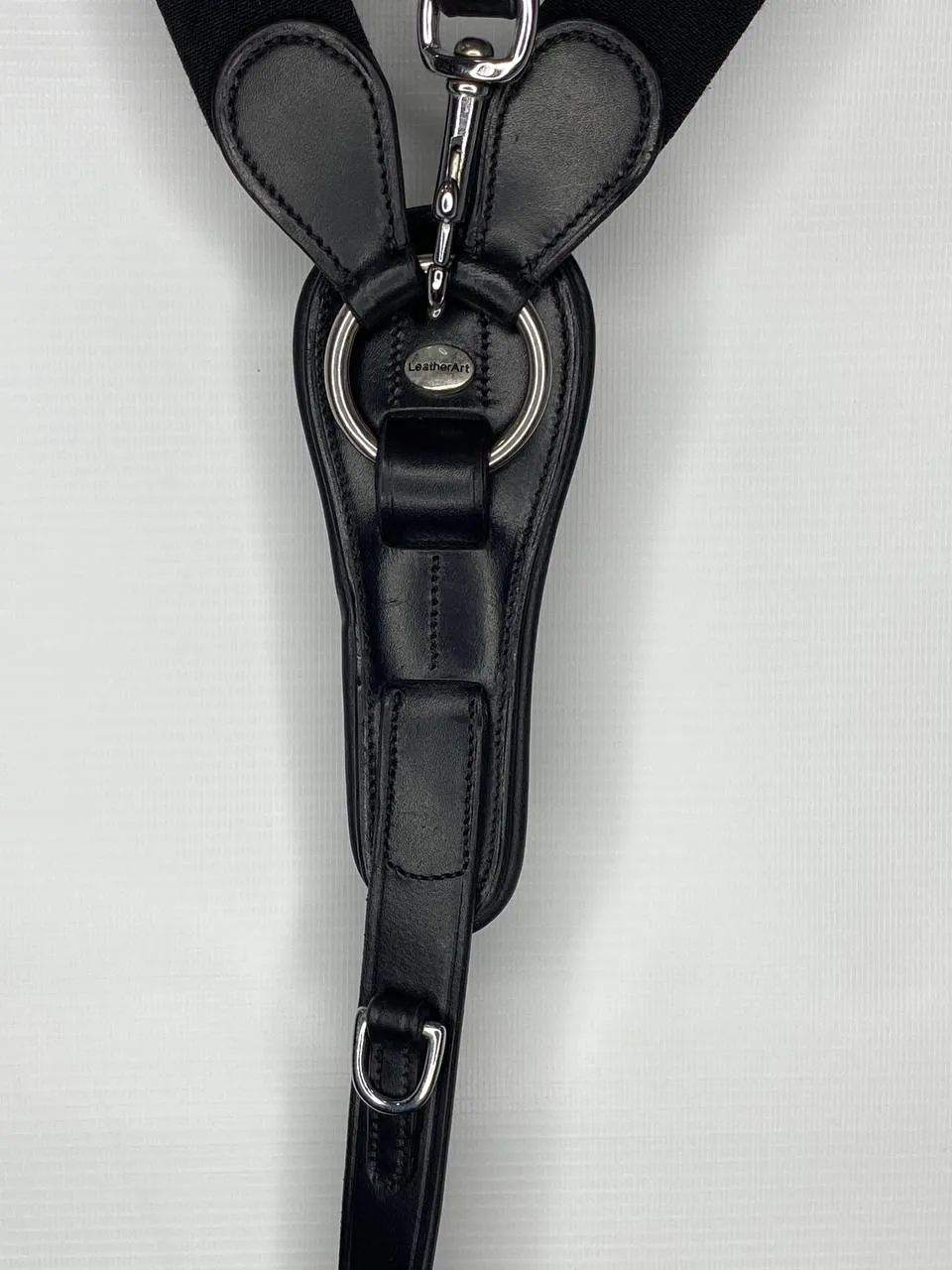 Подперсье классическое кожаное с резинками LeatherArt