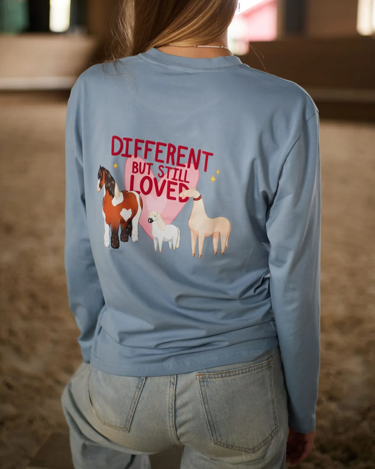 Лонгслив голубой Different (M)