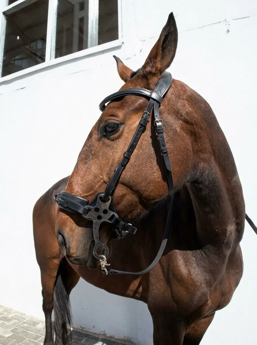 Безтрензельное оголовье Хакамора HorsePlanet (Cob)