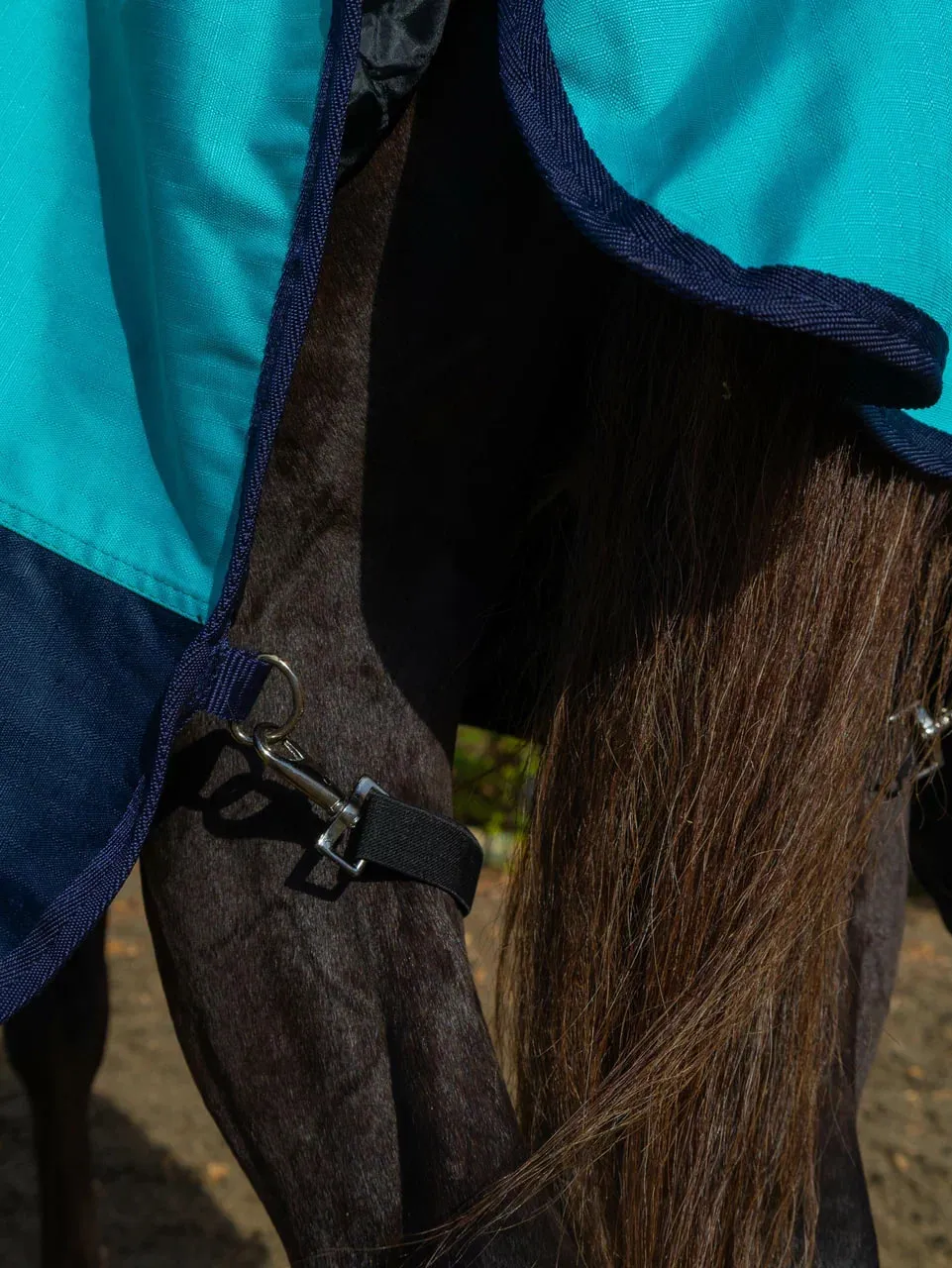 Дождевая попона Комфорт HorsePlanet (135, Голубой)