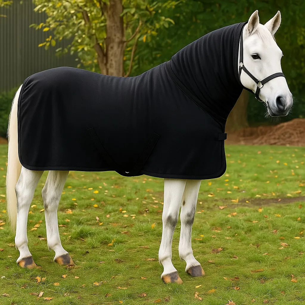 Флисовая попона с капором Игни HorsePlanet (Красный, 155)