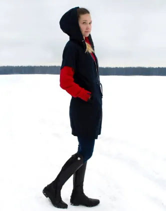 Удлинённая толстовка No Cold. (m, red)
