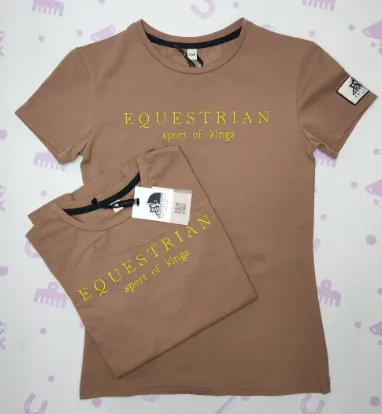 Футболка Equestrian (l, коричневая)