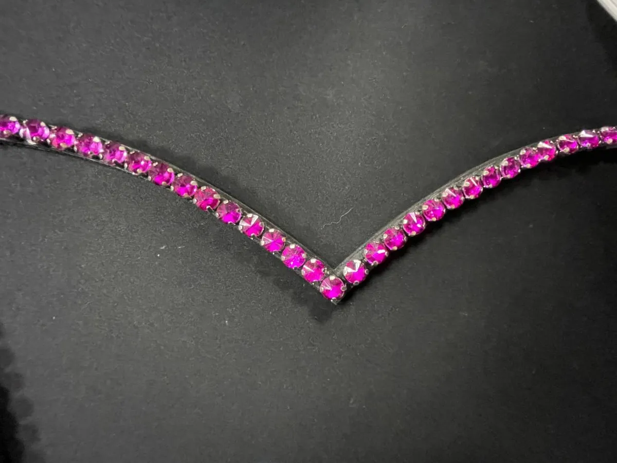 Налобник 💎 Crystal V Fuchsia (fuchsia)